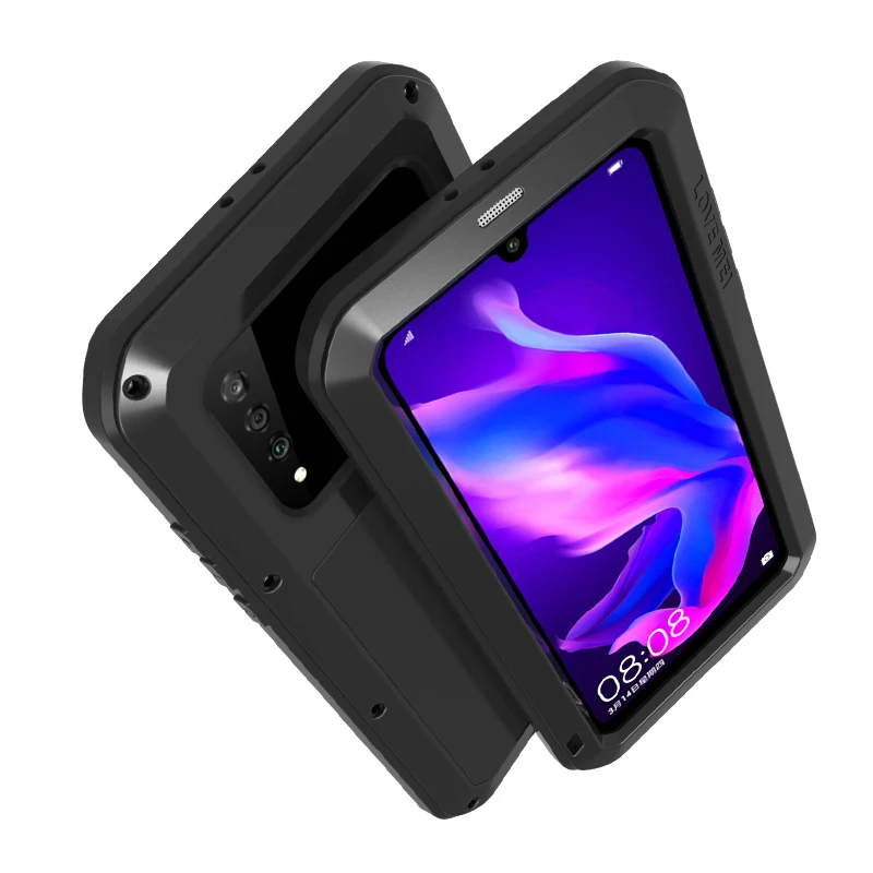 Противоударный чехол для huawei P30 Lite металлический корпус телефона Fundas Pro Armor Phone Cover