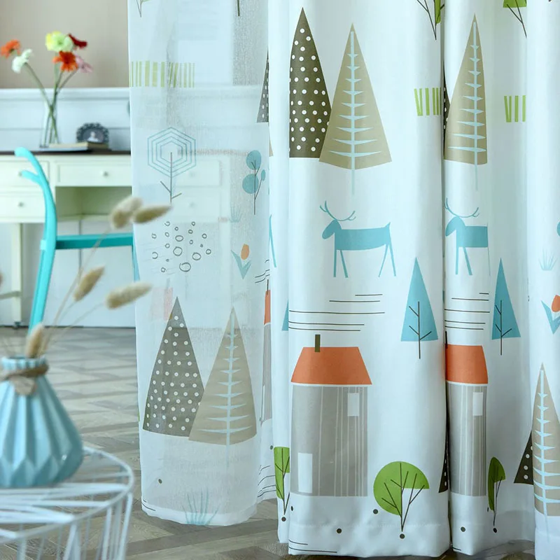 Современные шторы для спальня гостиная печатных кухонного окна панели 143 &amp C |