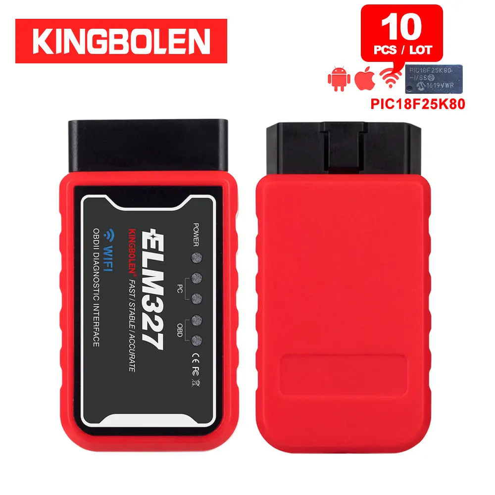 Считыватель кодов ICAR2 10 шт./лот ELM327 WiFi/Bluetooth V1.5 чип PIC18F25K80 OBDII диагностический