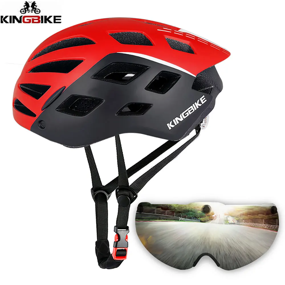 KINGBIKE, Женский велосипедный шлем с очками, ультралегкий, для мужчин, MTB, велосипедный шлем, для горной дороги, для женщин, casco, специальные велосипедные шлемы