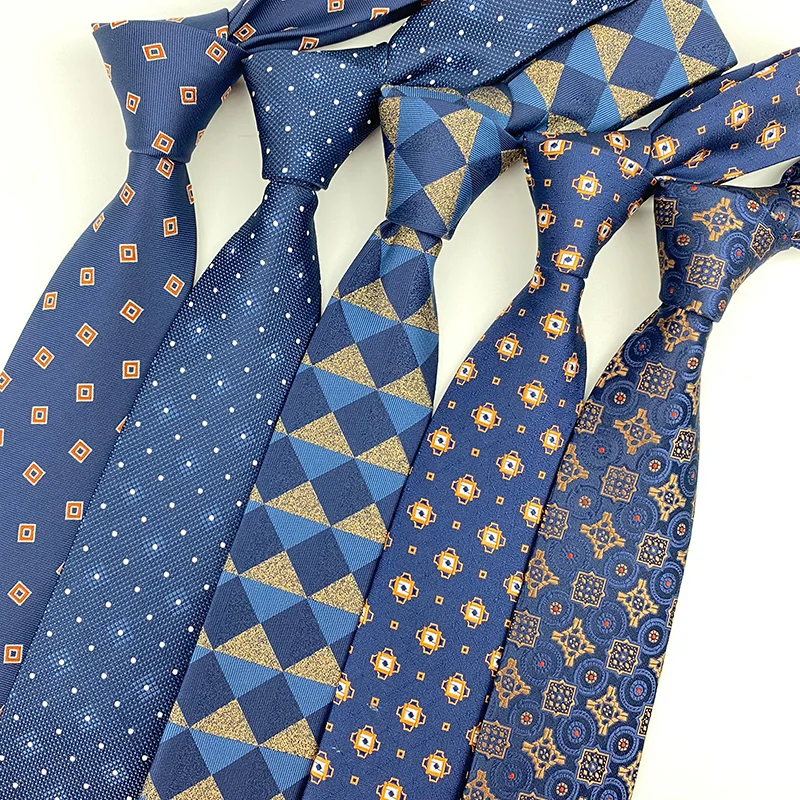 Фото Модные мужские галстуки плотные Цвет в полоску и клетку 8 см галстук из