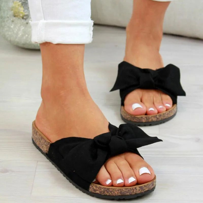 

2021 Fashion Women's Sandals Platform Retro Shoes Woman Female Shoes Bow Sandals Shoes Women Summer Flip Flop Chaussures Femme