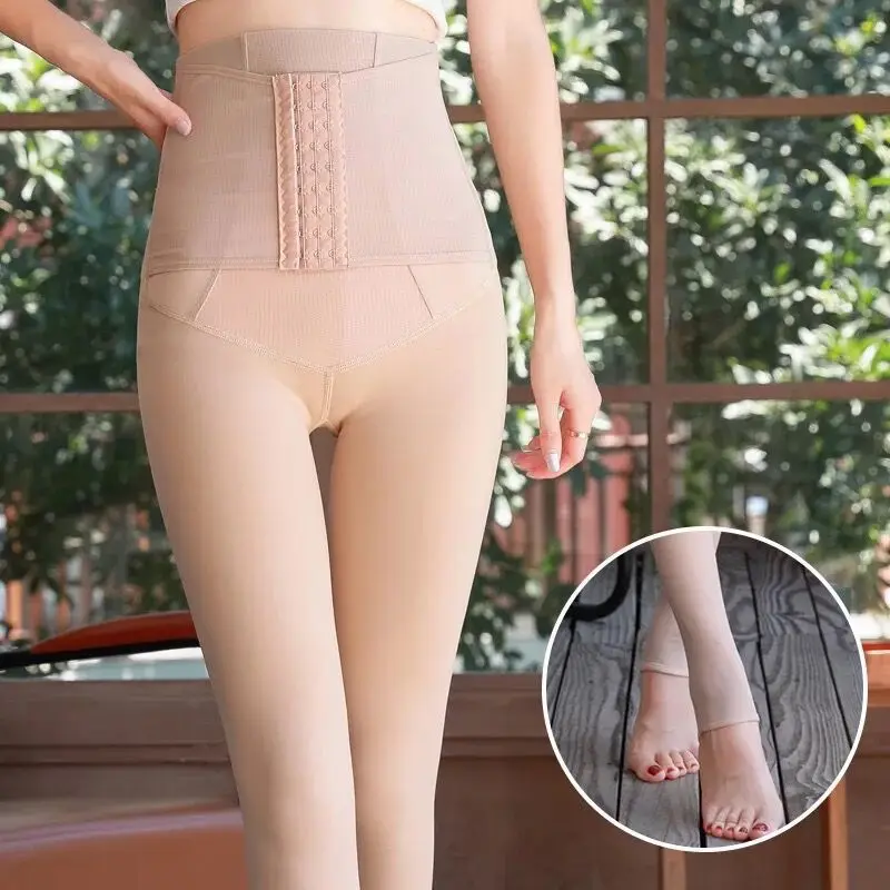 

Autumn and winter plus velvet thickening high waist belly legging leggings women's plus size warm cotton trousers pressure pants