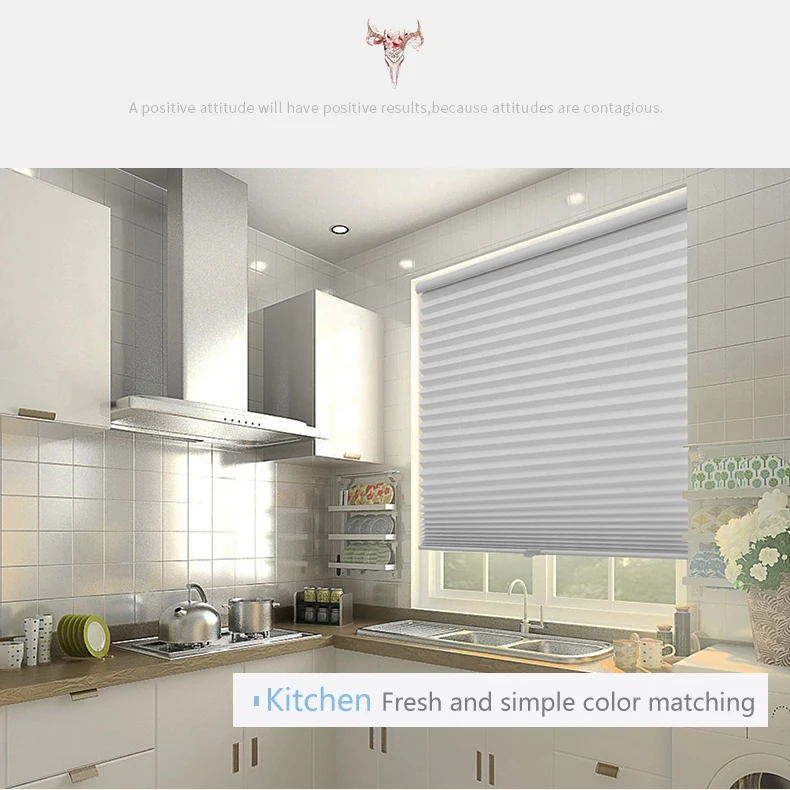 SUNFREE беспроводные плиссированные жалюзи светильник фильтровальная ткань
