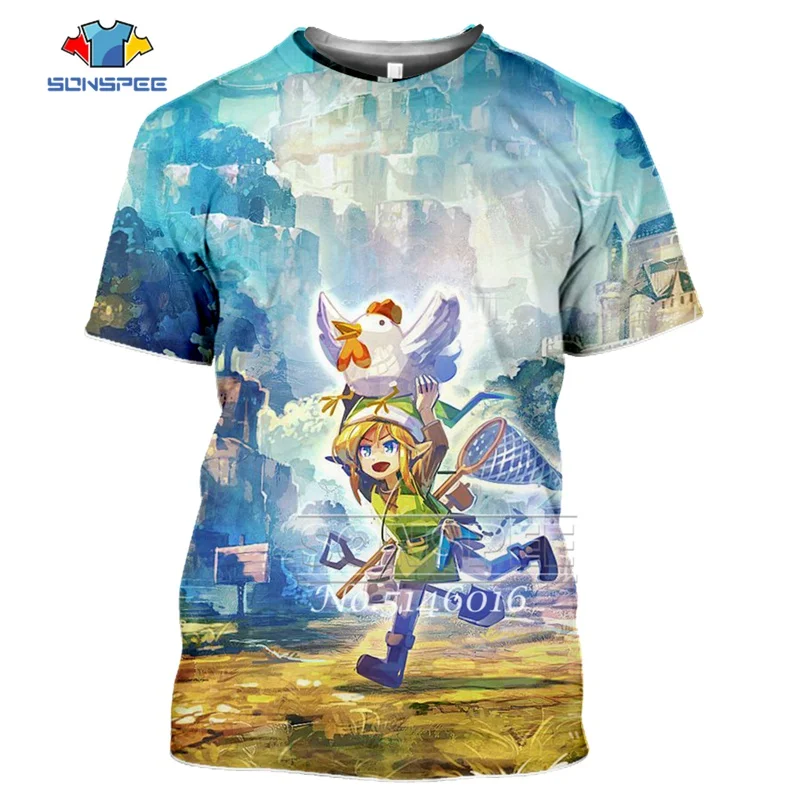 Мужская футболка с короткими рукавами SONSPEE Повседневная унисекс 3D принтом