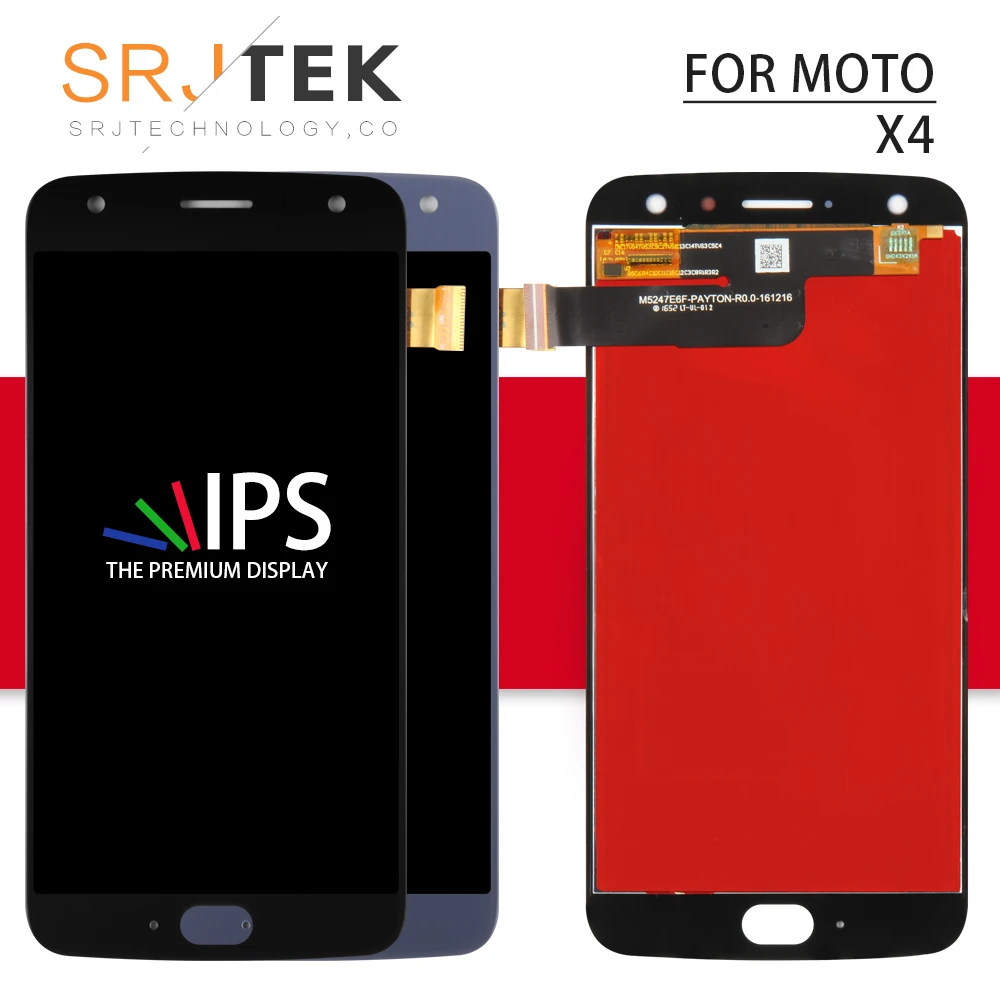 SRJTEK для Motorola Moto X4 ЖК-дисплей дигитайзер сенсор стеклянная панель Сенсорный экран Замена объектива XT1900-5/7 XT1900-1 XT1900-2