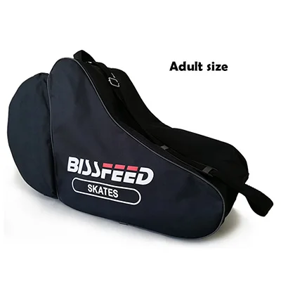 Adult size black 1 шт. треугольник Катание на коньках скорость роликовые коньки обувь сумка портативный плечевой ремень нейлоновый чехол для взрослых детей - Цвет: Adult size black