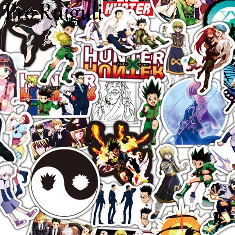 50 шт. наклейки HUNTERxHUNTER Мультяшные персонажи аниме фильм смешные Скрапбукинг diy