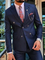 mens 2 piece striped wedding groom tuxedo business slim suit jacket blazer pants %d0%bc%d1%83%d0%b6%d1%81%d0%ba%d0%b8%d0%b5 %d0%ba%d0%be%d1%81%d1%82%d1%8e%d0%bc%d1%8b