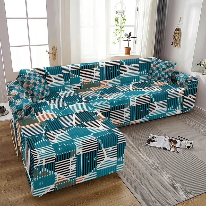 

Butterfly Geometry Pattern Cushion Cover Sofa Cover for Living Room Elastic Furniture Slipcover Chaise Corner Big Sofa Butterfly