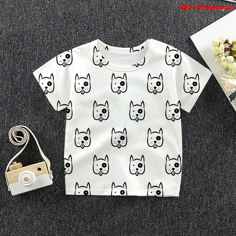 

T Shirt Kids Girls Tshirt Cartoon Animals 3d Print T-shirt Baby Girl Clothing Summer Children's T Shirt Animals Kawaii Tops