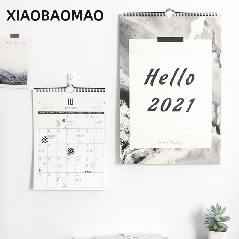 1 шт. стены 2021 календарь повестки дня 365 дней ежедневник Примечания To Do List