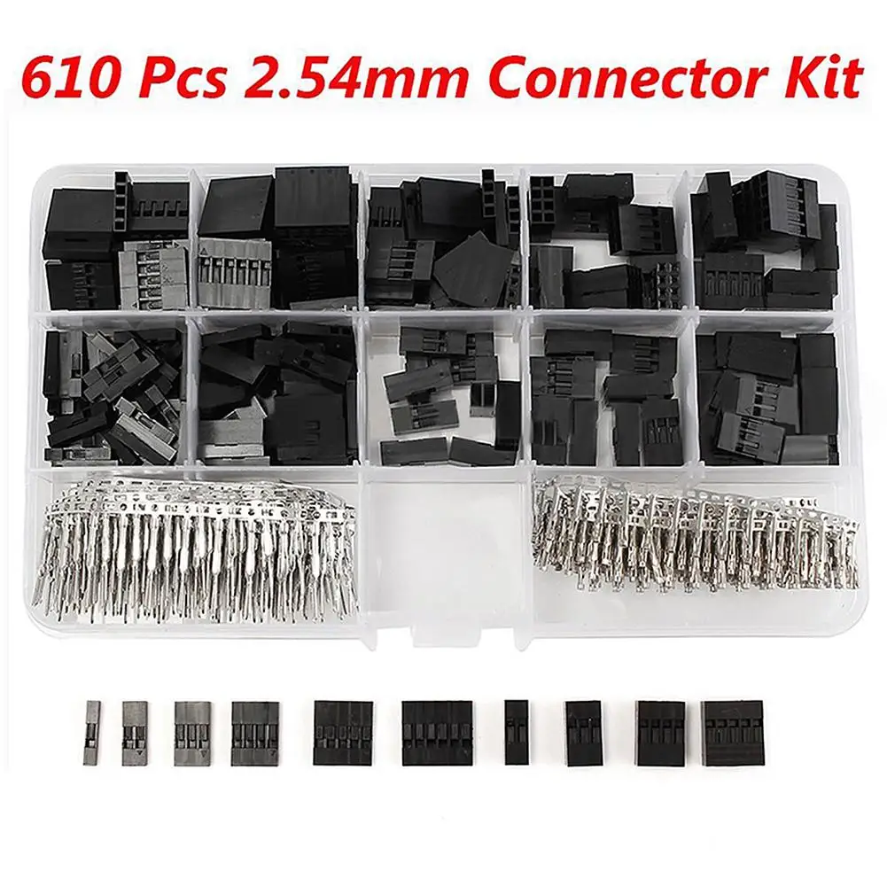 

610PCS Car Battery Jumper Wire Cable Splice Terminal Kit Electronic Terminal Connector For Du-pont Automotive Kits Accessories