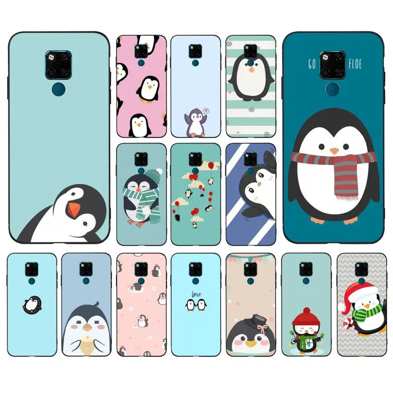 

MaiYaCa Cute Lovely Penguin Phone Case for Huawei Mate 20 10 9 40 30 lite pro X Nova 2 3i 7se