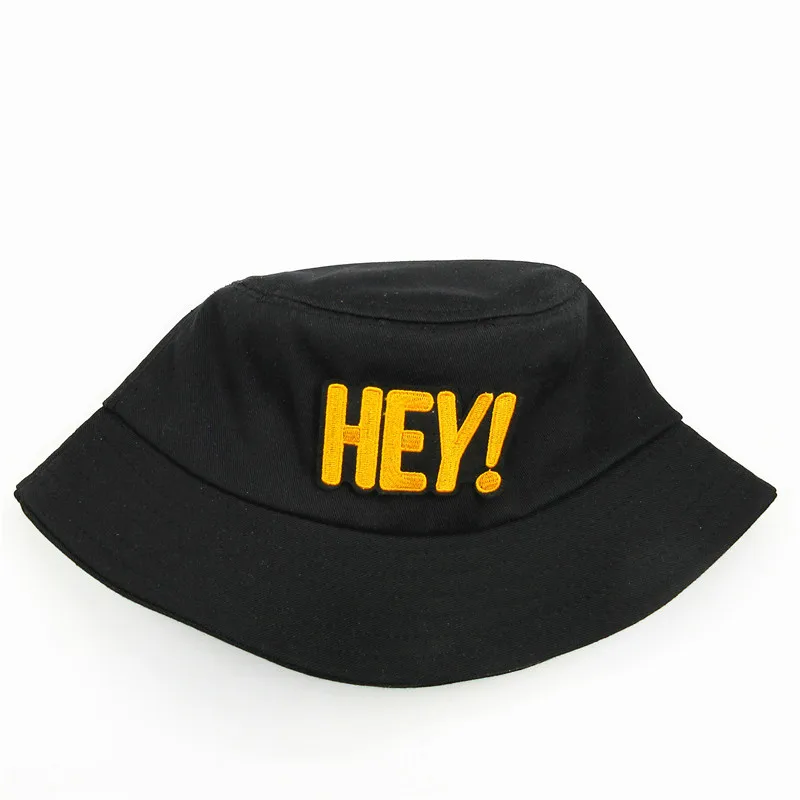 

2021 хлопковая Панама Hey Letter с вышивкой, рыбацкая шляпа, уличная дорожная шляпа, Солнцезащитная шапка, шляпы для мужчин и женщин, 235