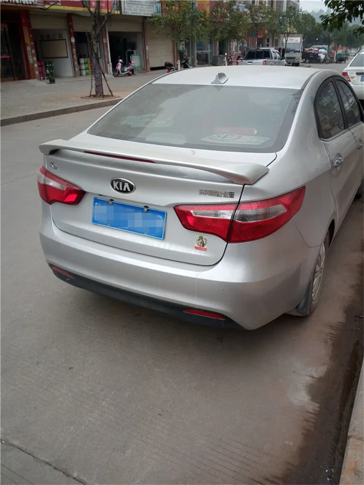 Спойлер для Rio K2 2011 2015 Kia спойлер JSDD из АБС пластика цвет заднего крыла автомобиля