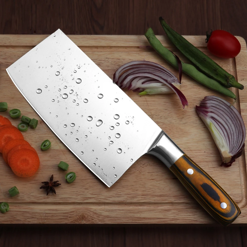 

Нож для нарезки мясника 4Cr13 с супер острыми лезвиями, кухонные ножи шеф-повара, китайский кованый нож, Многофункциональные кухонные ножи для...