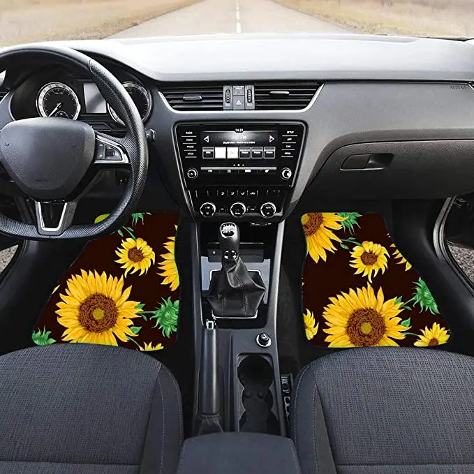 INSTANTARTS Sea Turtles Prints Children's Custom Floor Mats for Cars Anti-Slip Accessories Carpet Rug Washable Mat Car | Автомобили и