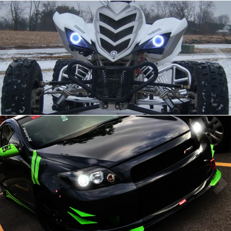 GTinthebox 2 шт. 15-SMD высокомощный светодиодный комплект с кольцом Demon Eye Halo для проекторов фар 2," 2,8" 3," модифицированный объектив проектора