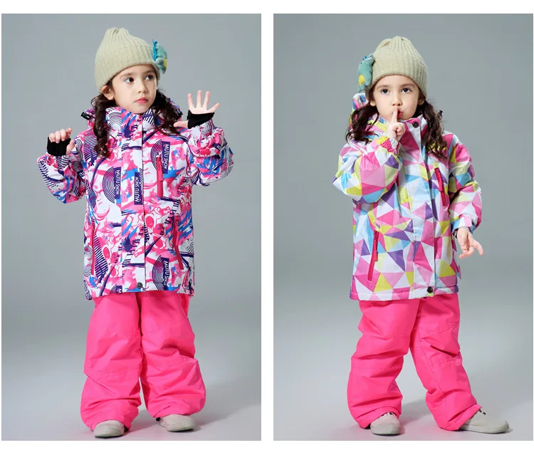 

Children's ski suit Thicken warm and waterproof Outdoor ski equipment