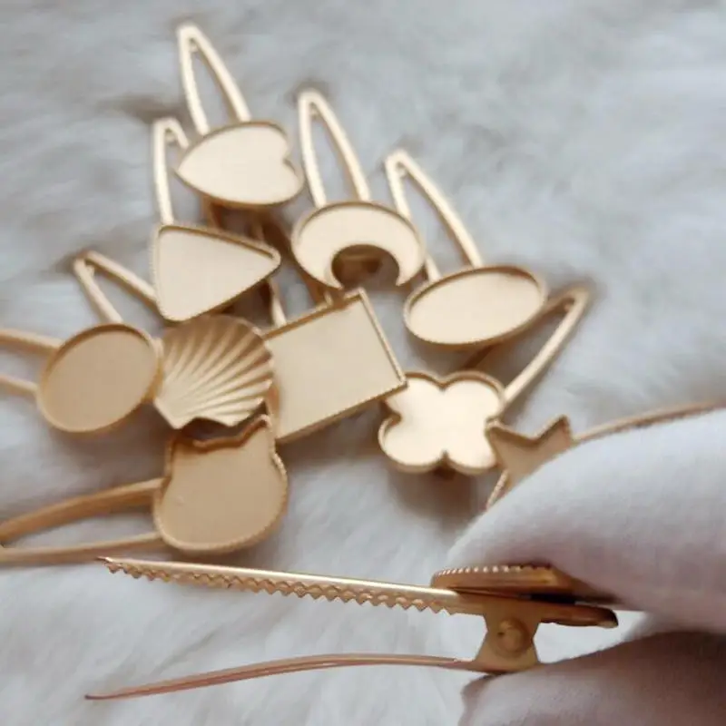 Милые аксессуары для волос сделай сам из тусклого золота веревочная шпилька