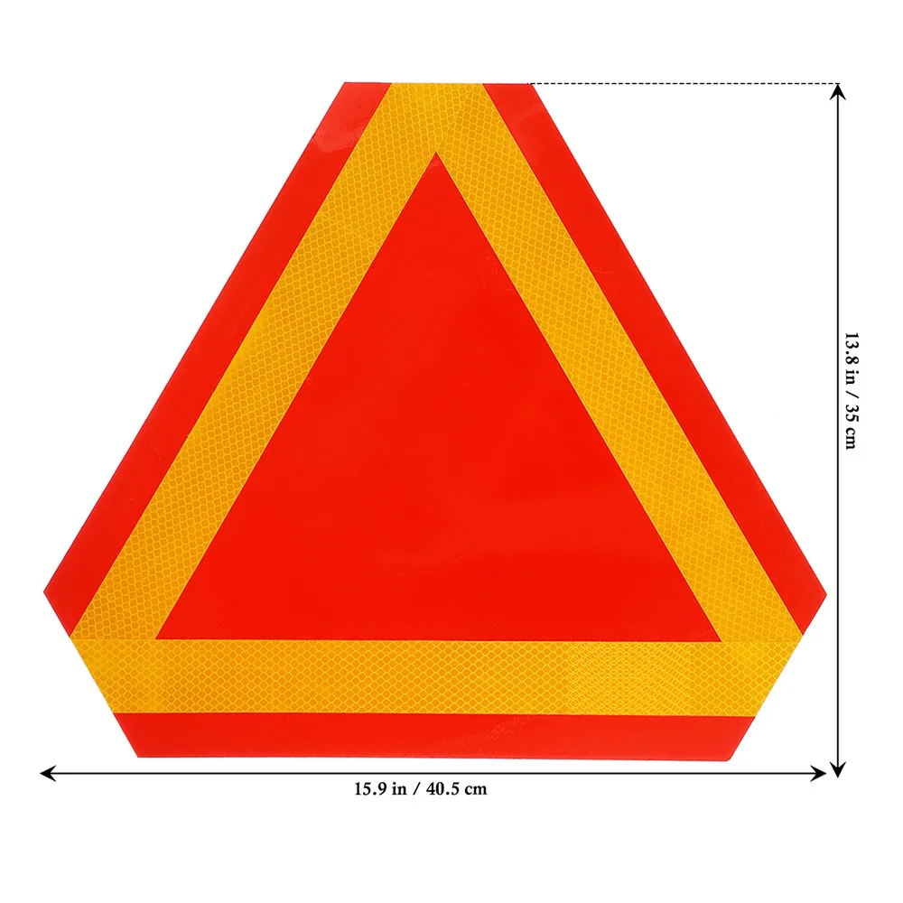 

2Pcs Slow Moving Car Sign Rear Reflector Board Warning Reflective Boards for Car