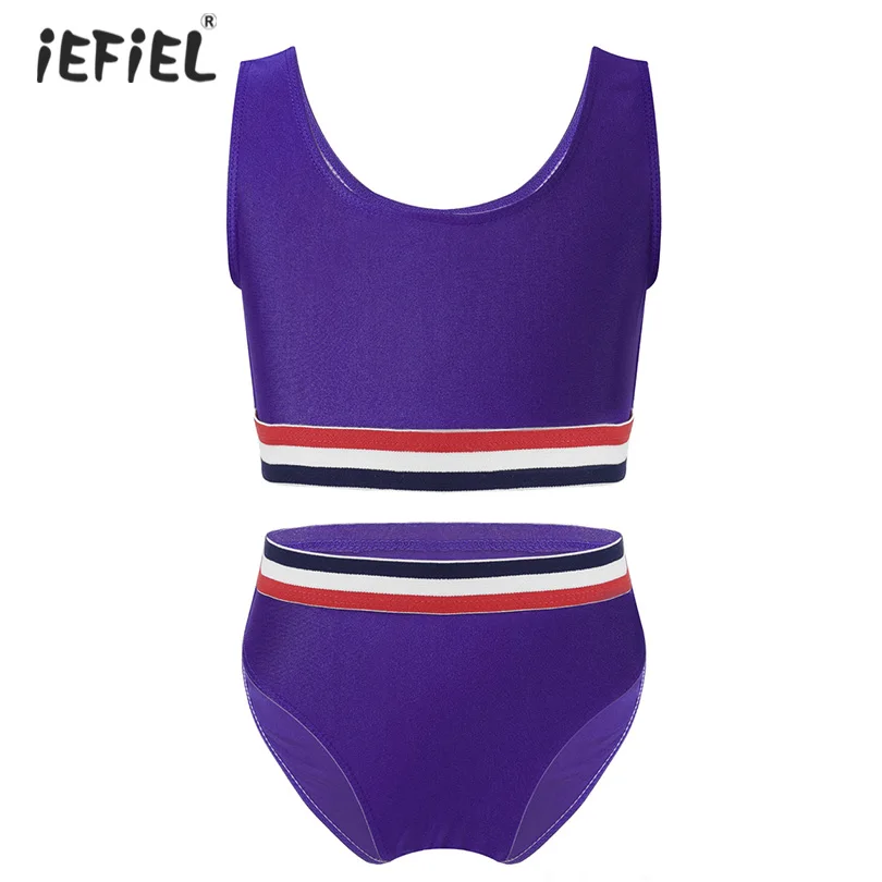 

2 шт., детский пляжный купальник-танкини без рукавов