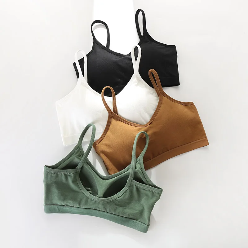 

Women Padded Push Up Bras Summer Sexy Lingeries Tube Tops Cotton Sport Bras Underwear