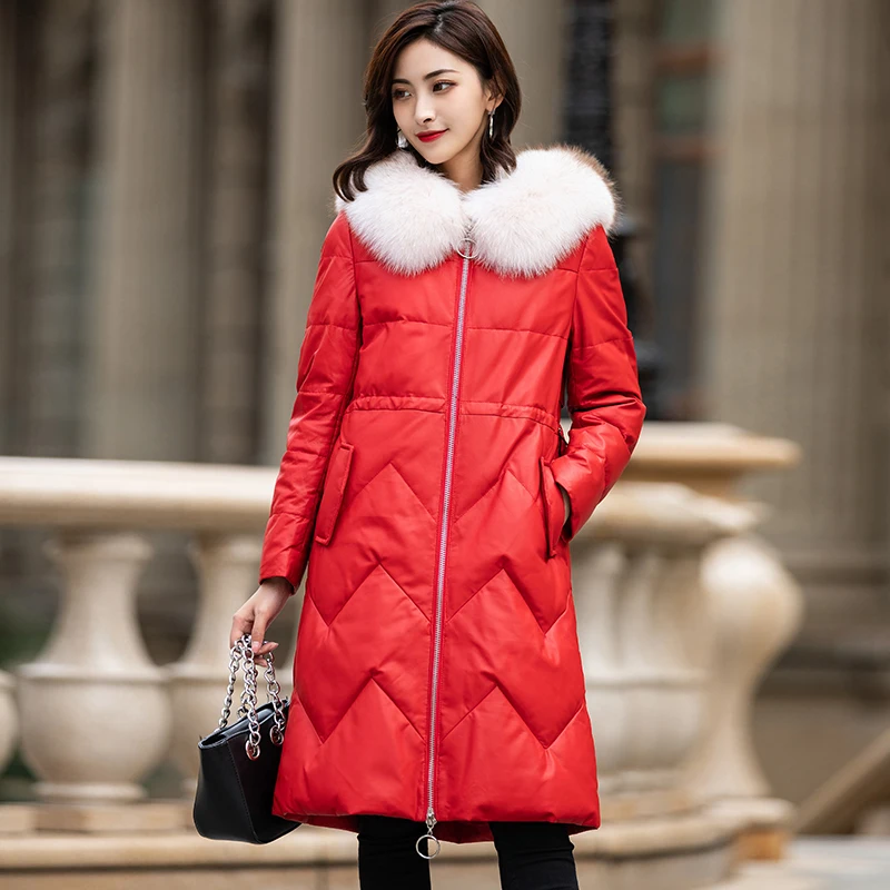 Осенне зимнее пальто женская одежда 2020 Корейская куртка из натуральной кожи с
