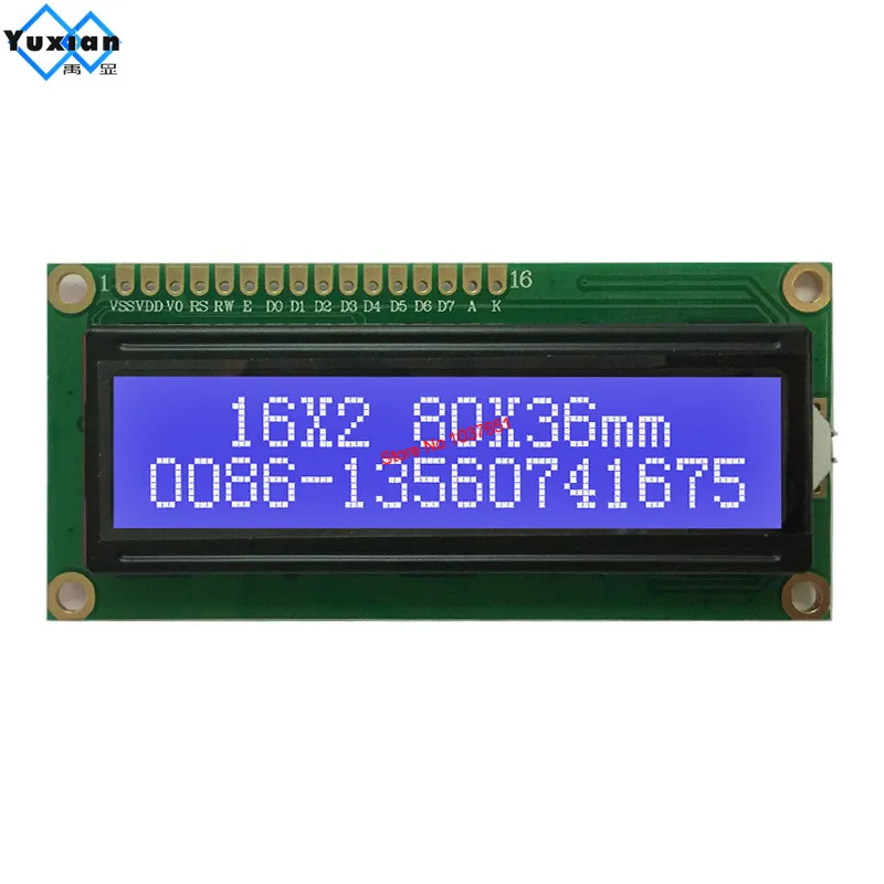 ЖК дисплей 1602 3 В 5 в HD44780 SPLC780D пластик|letter black|letters whitebacklight module |