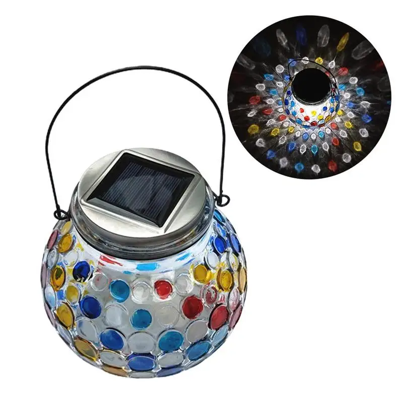 

Solar Power LED Crystal ball Mosaic Glass Ball Color Changing Light Christmas Decor For Outdoor Garden Lawn Decor Lamp