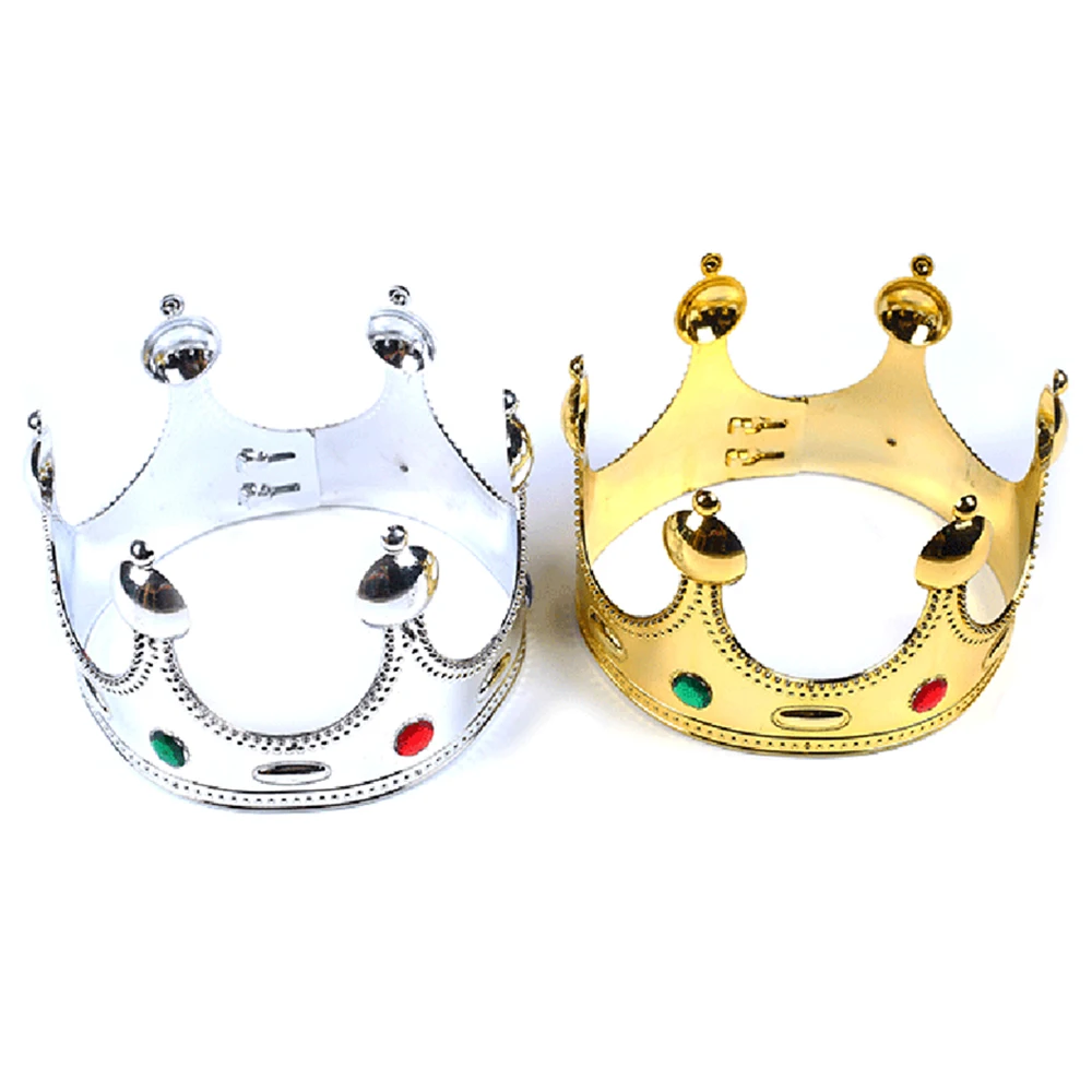 Пластиковый аксессуар для костюма Королевского короля игрушечная корона