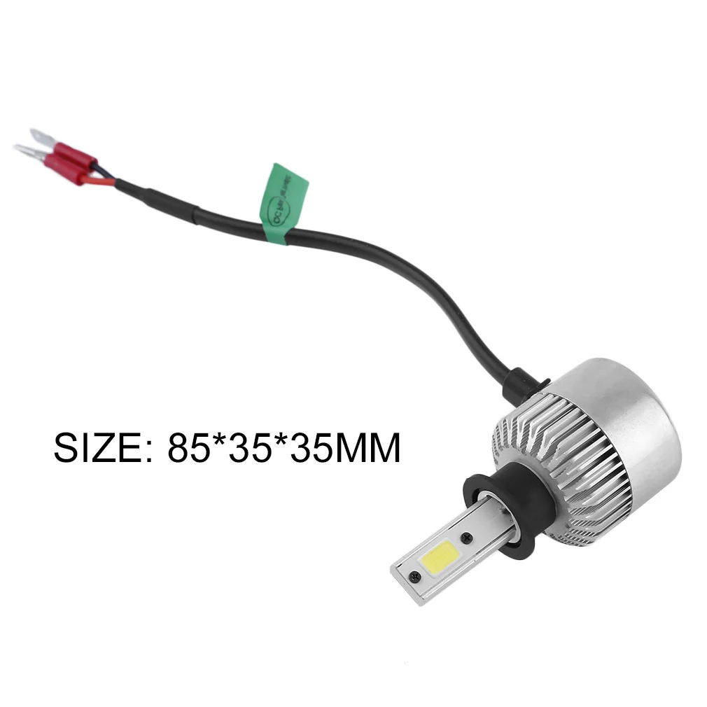 

2Pcs Plug & Play COB LED Headlight 72W 8000LM Car LED Headlights Head Lamp Fog Light Auto Accessories Parts