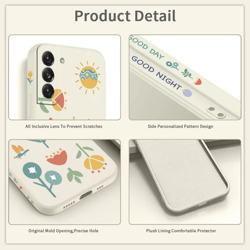 Flowers Phone Case For Samsung Galaxy S22 S21 S20 FE S10 Note 20 10 Ultra Plus A72 A52 A42 A32 A71 A51 A41 A31 A21S Cover