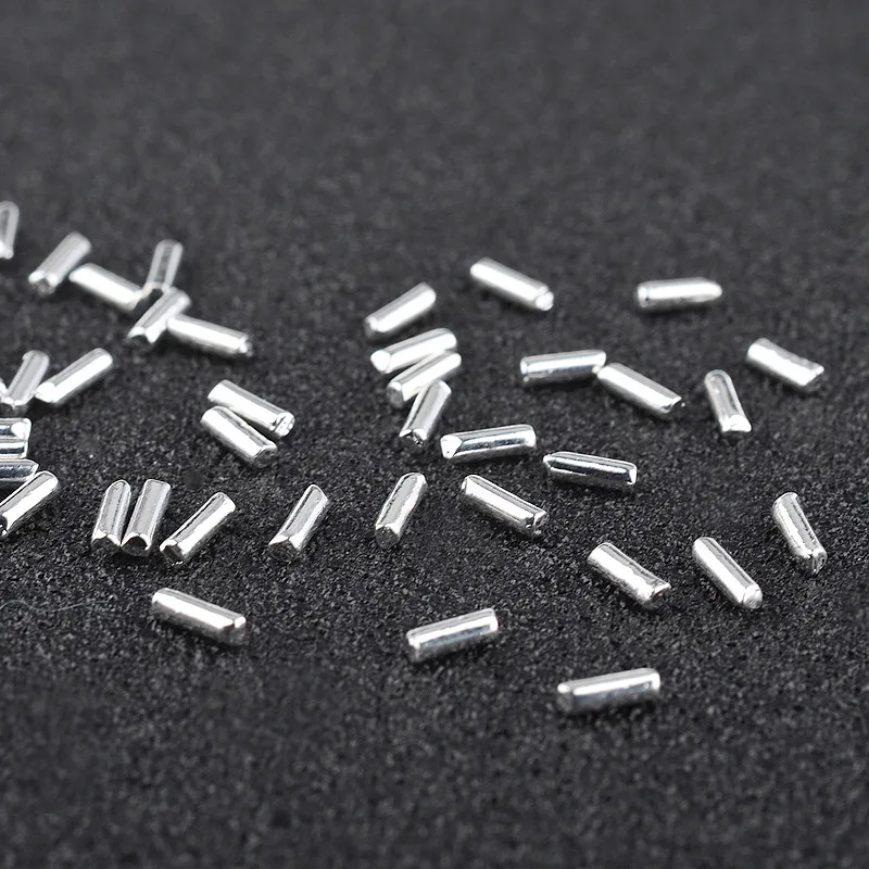 Metal Rivet Ornament Nail Studs 3D Nail Art Decoration Mini Cylindrical Rod Manicure Nail Art for DIY#S-J108