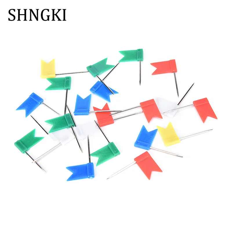 Новое поступление 50 шт. цветные штифты с флагом офисные школьные принадлежности