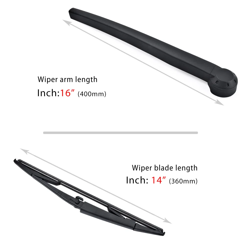 Комплект щёток стеклоочистителя заднего лобового стекла QEEPEI для JEEP Grand Cherokee 2005 2006