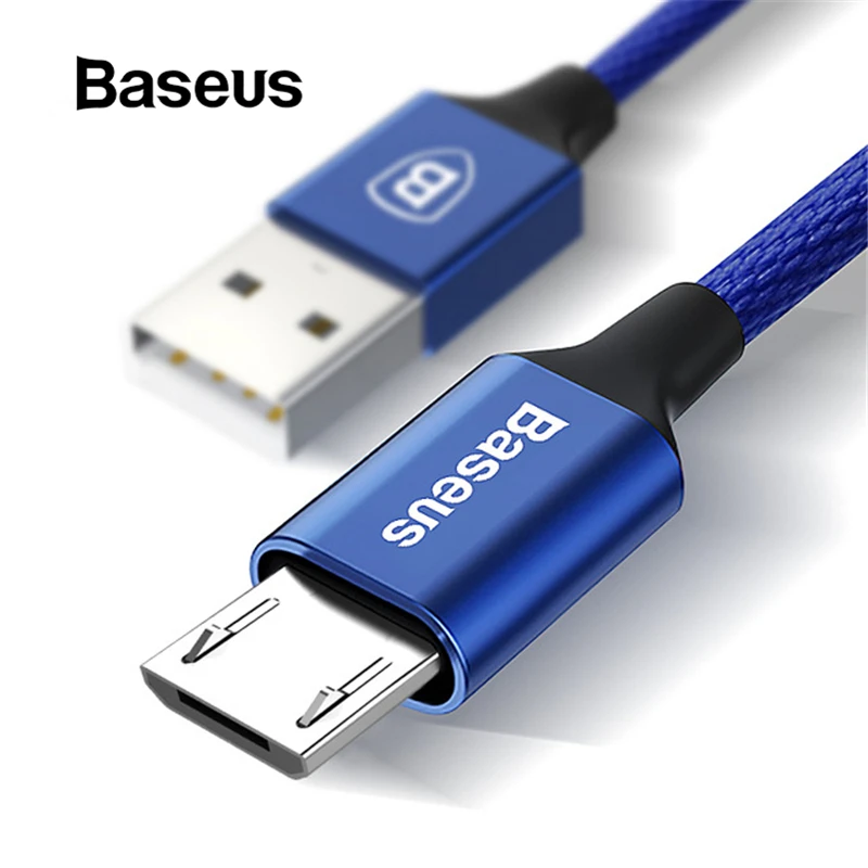 Кабель Micro USB Baseus для Xiaomi Redmi Note 5 Pro 4X4, кабель зарядного устройства для samsung huawei, usb-кабель для зарядки и передачи данных