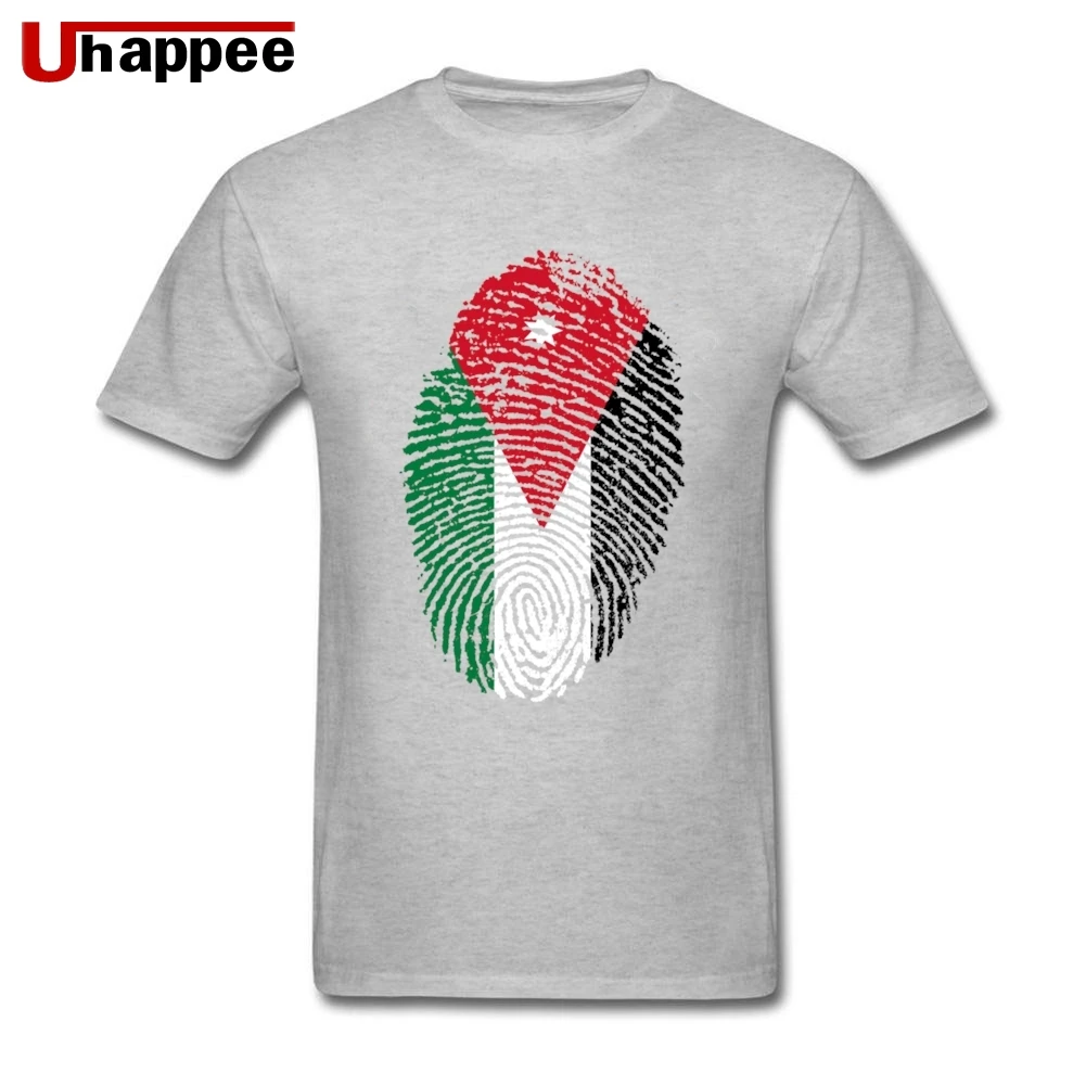 Флаг Иордании отпечатков пальцев оптом Для мужчин Винтаж футболка Рубашка с