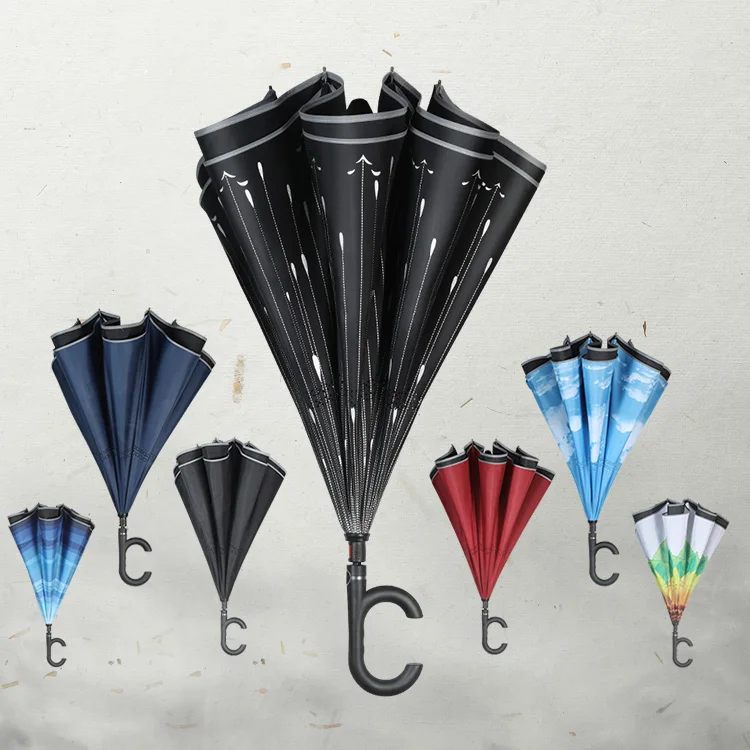 Большой автомобильный зонт автоматический водонепроницаемый