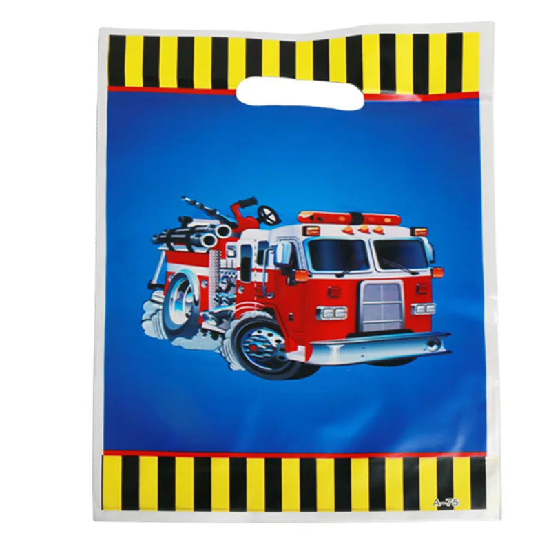 gift bag 10pcs Вечерние салфетки с героями мультфильмов, скатерть, чашка, строительный автомобиль, принадлежности для дня рождения, одноразовая посуда, украшения - Цвет: gift bag 10pcs