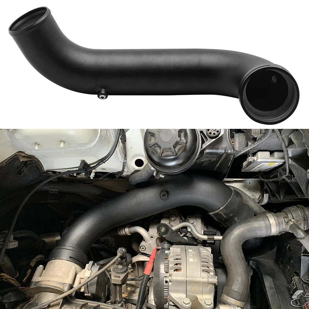 Черная впускная турбозарядная труба комплект охлаждения для BMW N55 E82 E88 E90 E91 E92 E93 135i