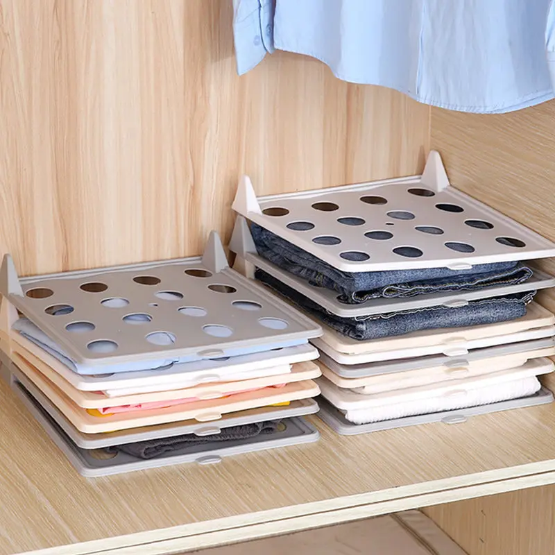 1 шт. 26x32cm доска для хранения одежды Штабелируемый органайзер рубашки домашняя