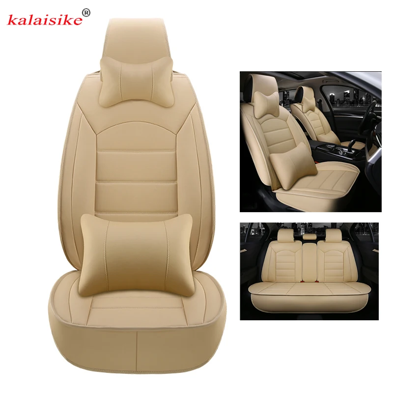 

kalaisike leather universal car seat cover for Suzuki all model swift grand vitara Kizashi S-CROSS VITARA sx4 Baleno car styling