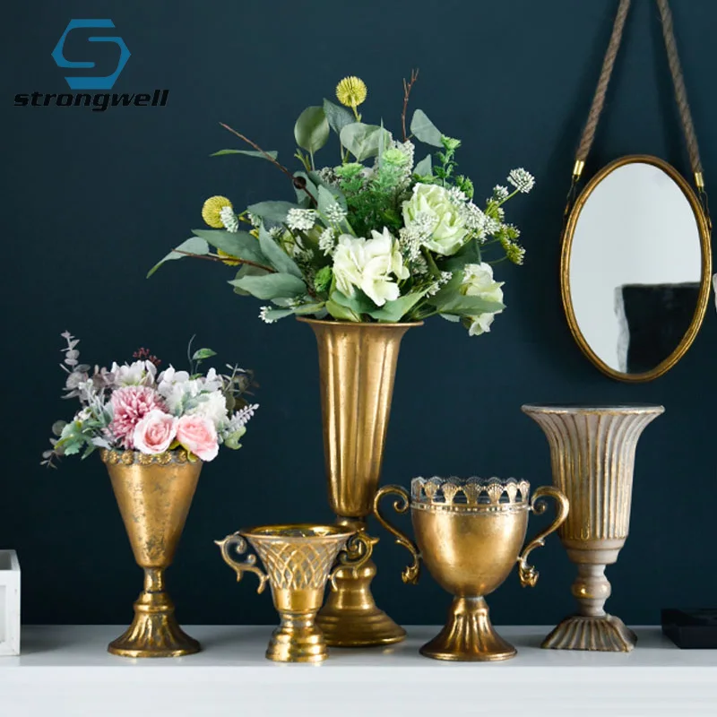 Винтажный роскошный кубок Strongwell ваза с высушенными цветами Скандинавская