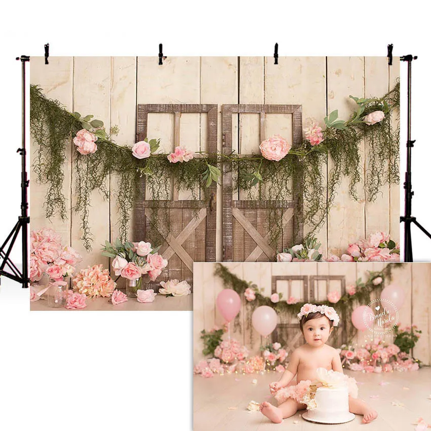 

MEHOFOTO Newborn Baby Floral Photography Backdrops Floral Photographic Studio Photo Background Birthday Decorations Prop