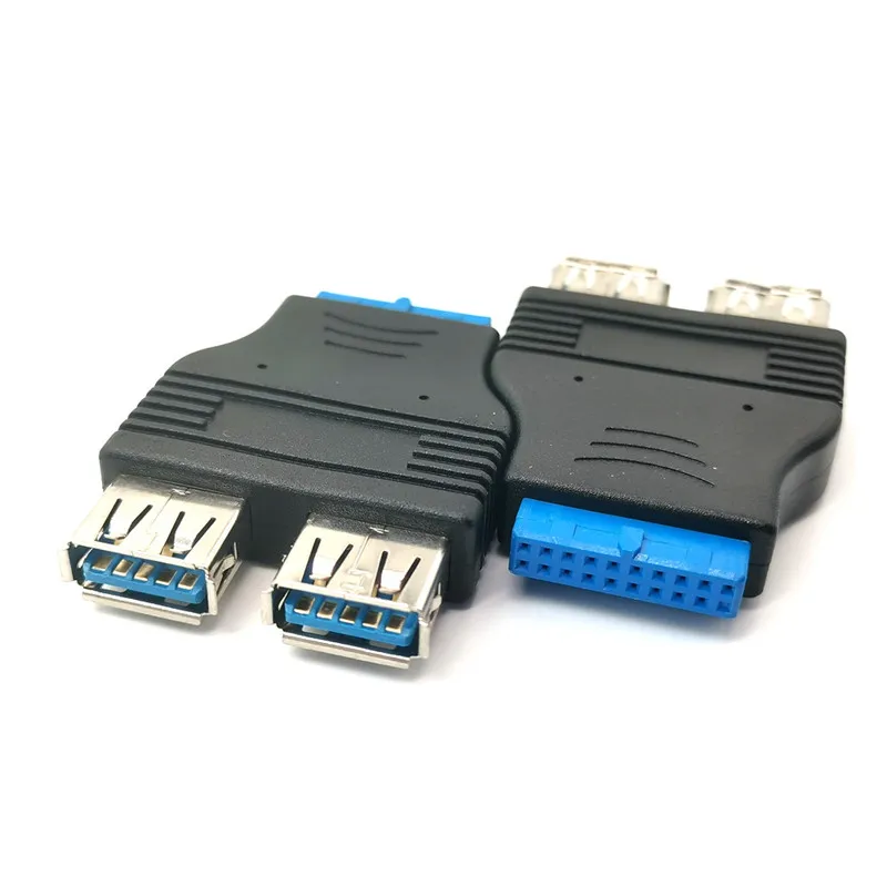 20-pin-2 X USB A с двумя портами 3 0 для внутренней 20-контактной головки материнской