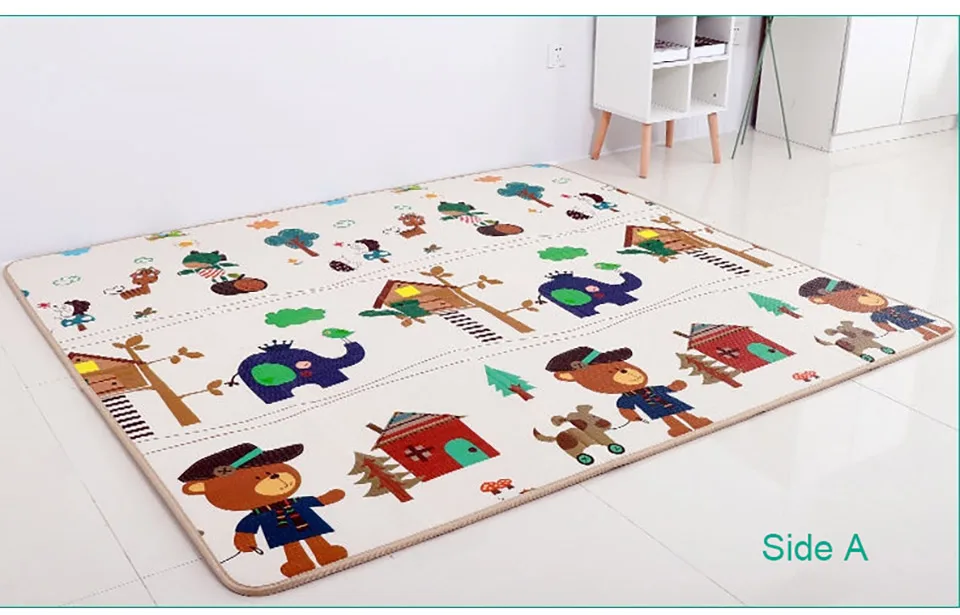 IMBABY Baby Play Mat Thick Crawling Mat Infants Puzzles Mat Cute Cartoon for Children Game Pad For Infants Educational Soft Mat