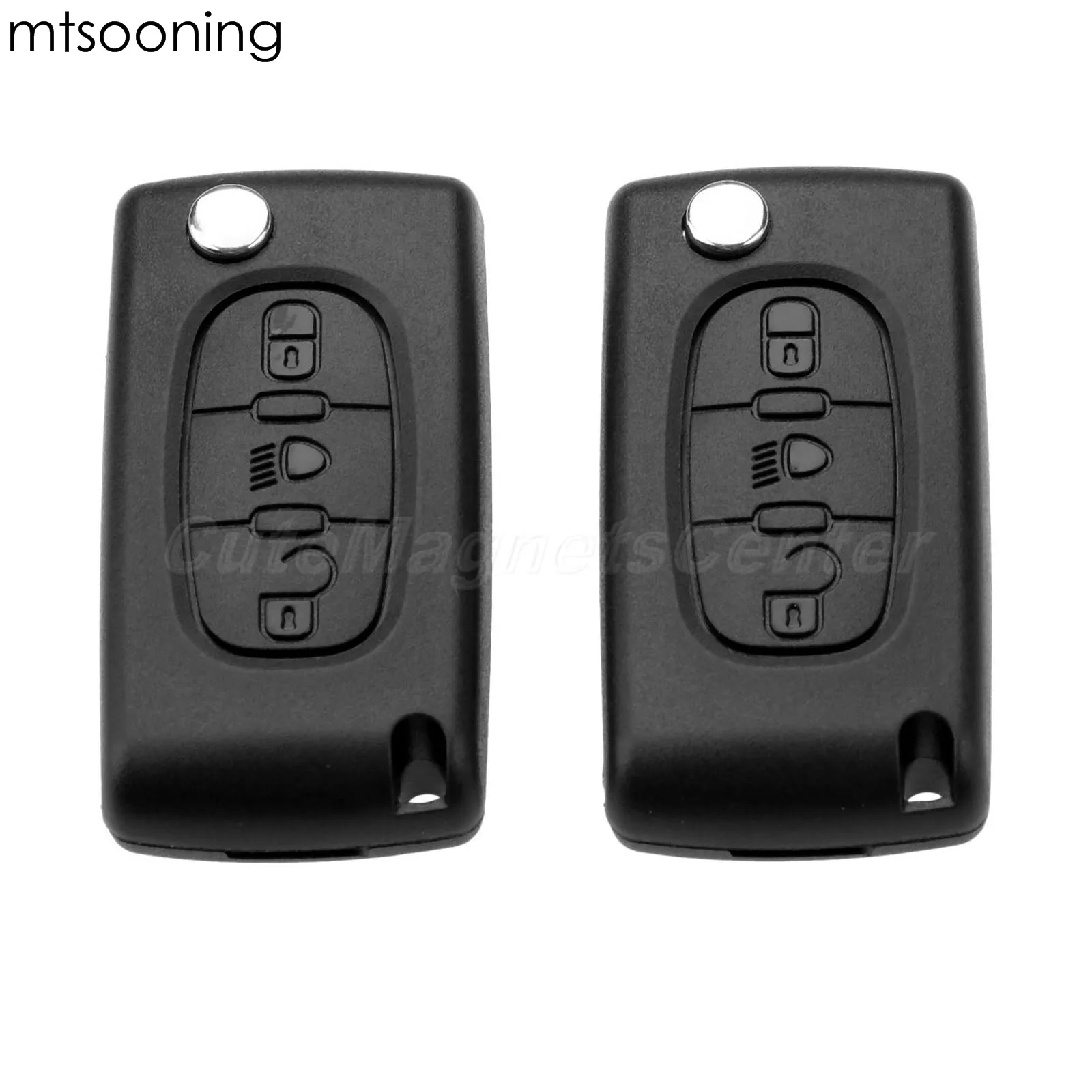 3 кнопки 433 МГц 2 шт. Автомобильный Дистанционный ключ ID46 PCF7941 чип CE0523 HU83 лезвие для