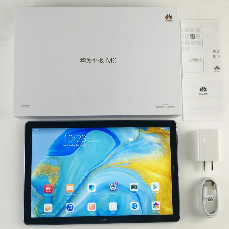 Huawei Mediapad M6 10,8 дюймов 4 Гб 64 Гб wifi планшетный ПК Kirin980 Восьмиядерный 7500 мАч Google play type-C 2560x1600